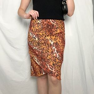 Asymmetrical Cheetah Skirt 🐆🍂